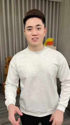 JULIDO Áo Sweater Trơn lông cá