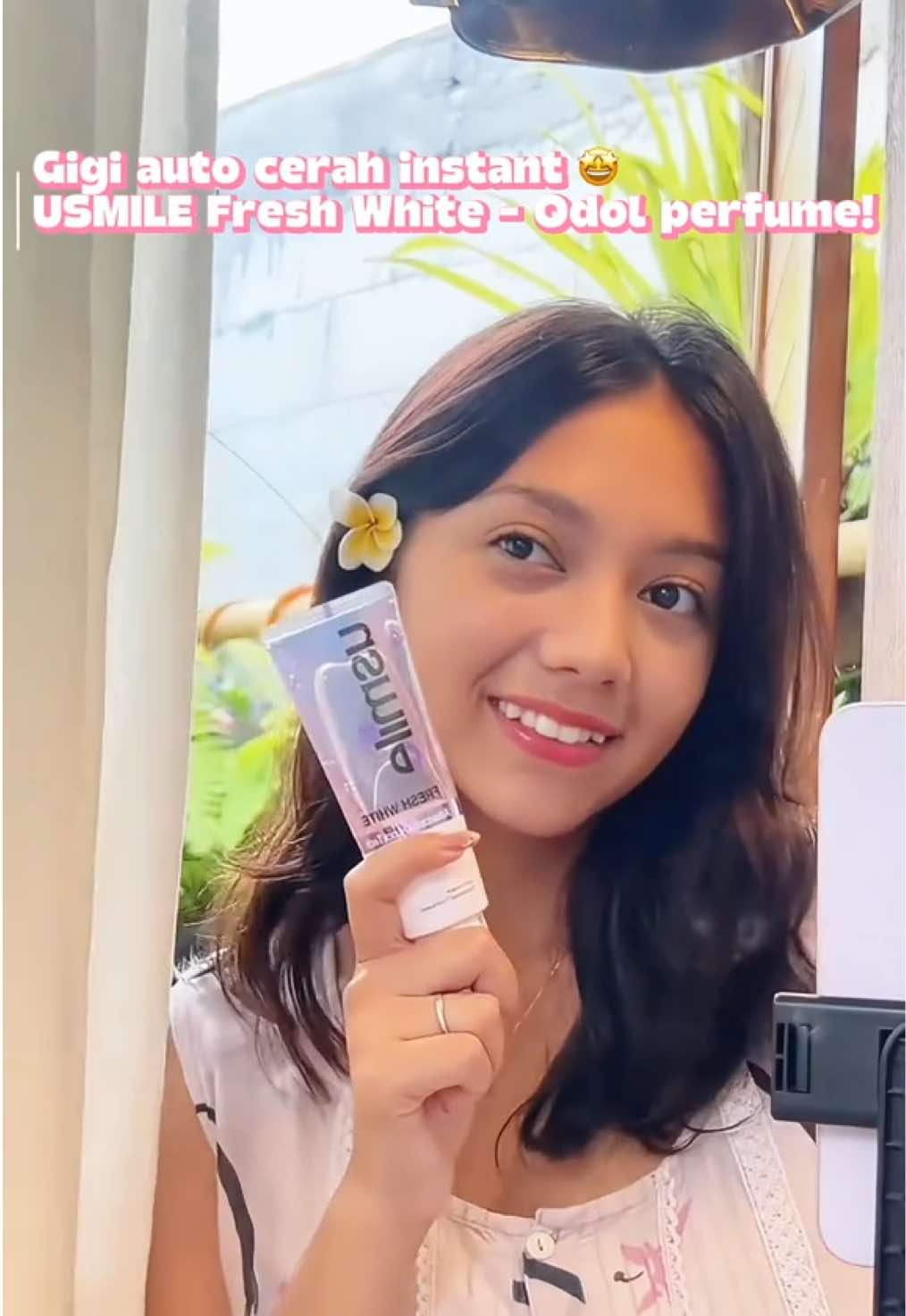 Gigi tetep cerah meski ngopi tiap hari ☕✨ Andalanku yaa @usmile Indonesia Official Shop 🫶 #odolpemutihgigi#odolpemutihgigia #usmile #toothpaste 