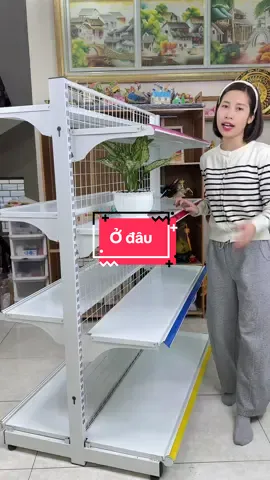 [GIÁ XƯỞNG] Kệ siêu thị đôi - 4 tầng 8mâm  dày chắc bền #hangxinhtuoi68 #kesieuthi #kededodanang 