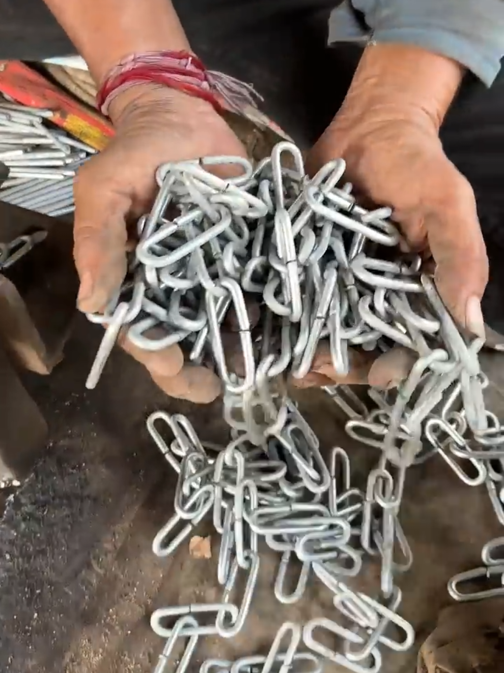 Iron chain making #chain #foryou 