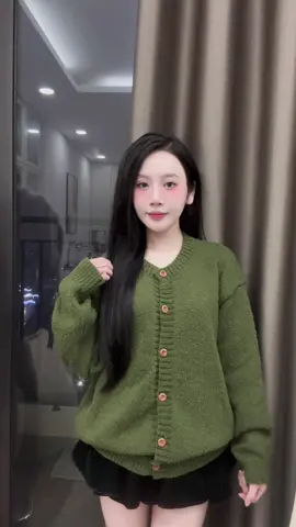 Xanh rêu#aolen #cadigan #thoitrang #xuhuong 