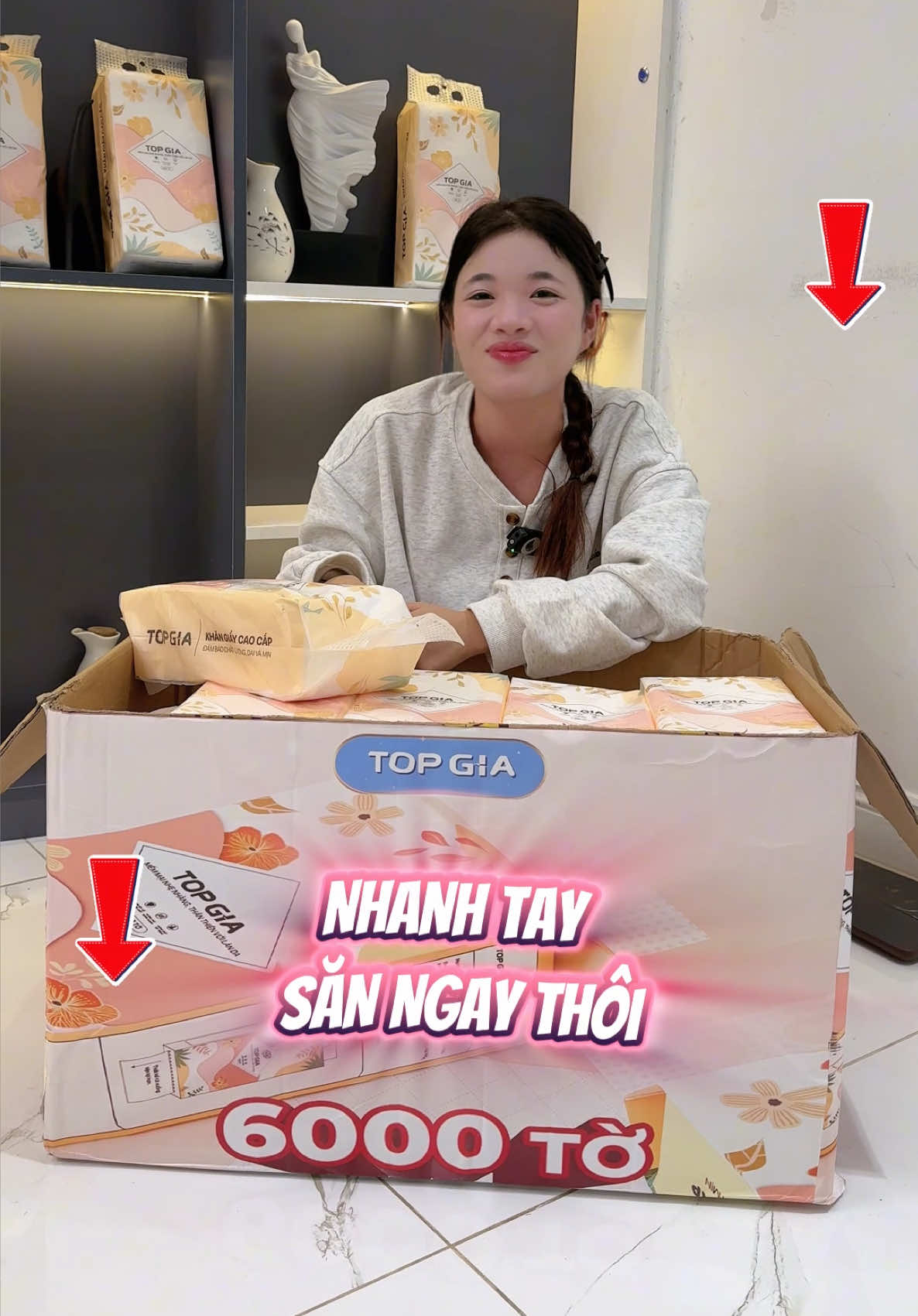 Hơn 100k nhận về thùng giấy khổng lồ các bác ơi 🤩 #topgia #khangiay #giayan #khangiaycaocap 