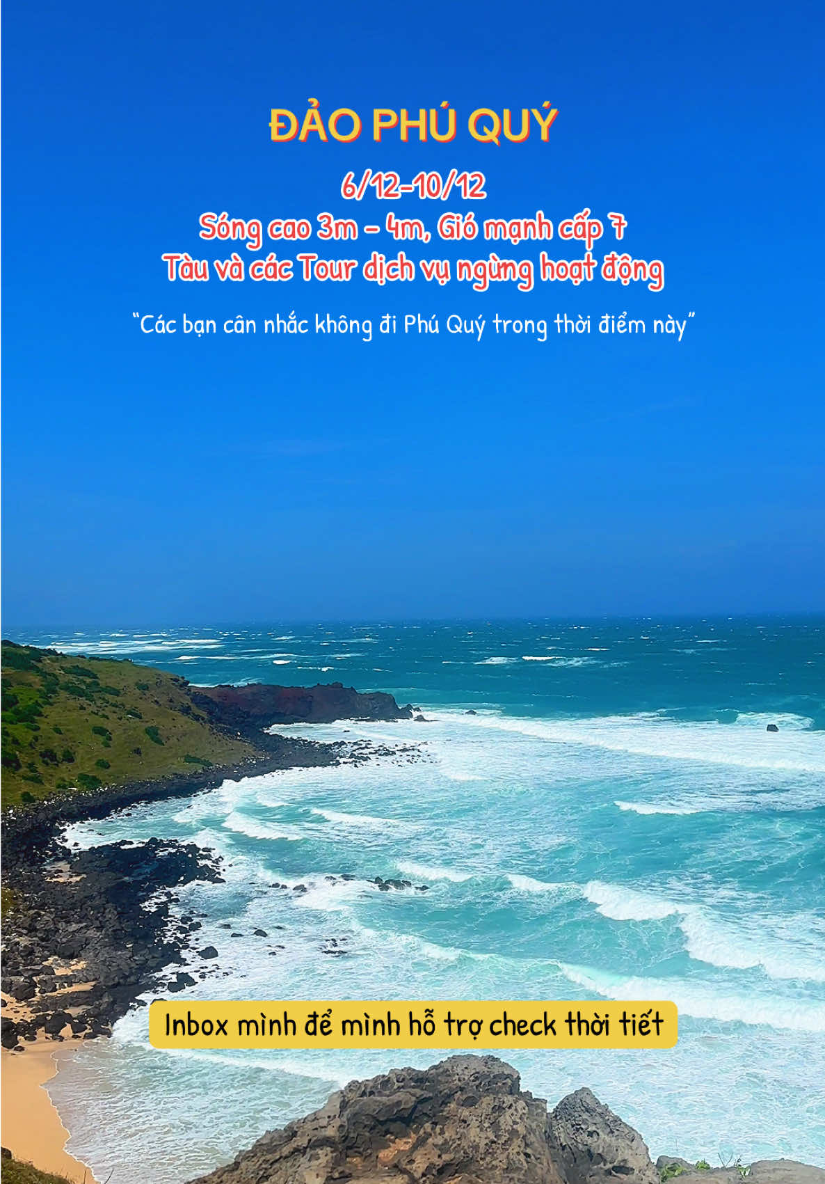 Thời tiết đảo Phú Quý đầu tháng 12 Sóng to, gió lớn, các bạn cân nhắc không đi Phú Quý trong thời điểm này #phuquyisland #daophuquy #thoitietdaophuquy #phuongbookingdaophuquy 
