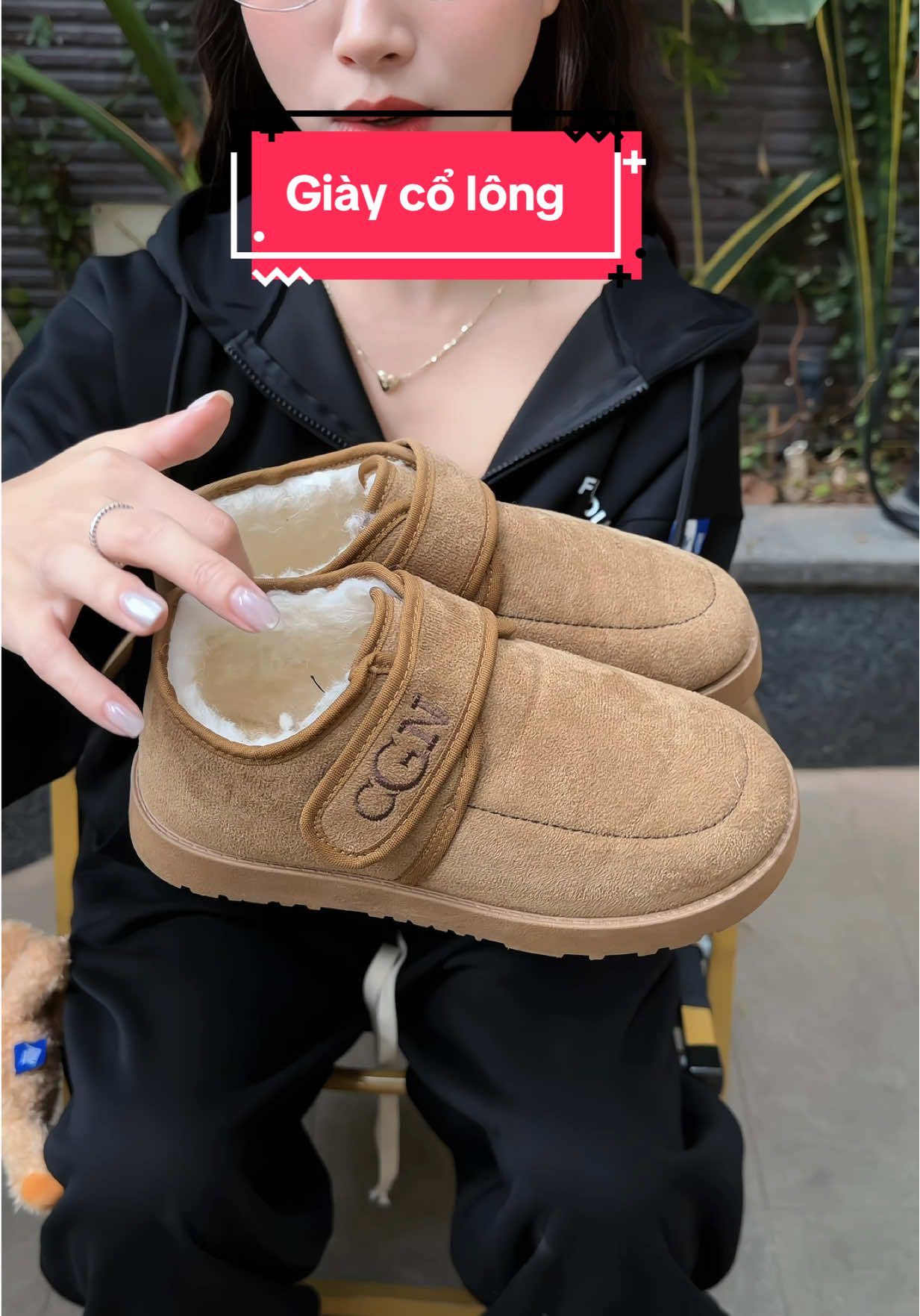 Giày cổ lông chữ CNG #giaydep #giaydep #giaylong #giaymuadong 