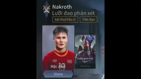 Nakroth Quang Hải: skin được tạo ra để tri ân Quang Hải🇻🇳#lienquanmobile #PKCOT #kiniem #vietnamvodich #xuhuonggggggggggggggggggggggggggggggggg 
