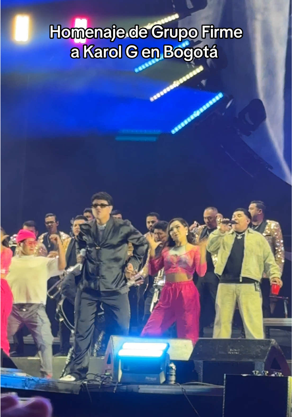Grupo Firme canta Tusa de Karol G en Bogotá! ¿Qué les parece esta versión? #grupfirme #tusa #karolg