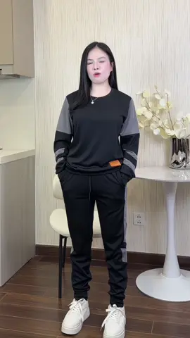 Bộ quần áo Nam cổ tròn dài tay