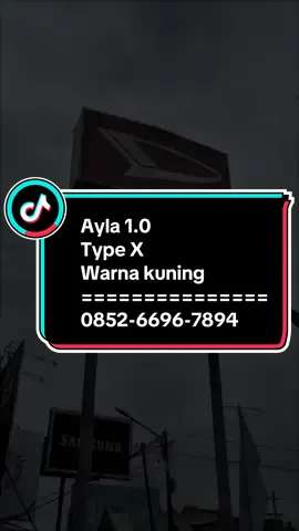 Selamat pagi,,, Ayla 1.0 type X warna kuning di jemput pemiliknya,,,, Yuk yg sempat hadir di hari ini ke dealer Daihatsu Jambi bisa hubungi kita ya, acara showroom event, live music, extra diskon, test drive, snack dan banyak lg benefit yg di dpt kan yg Booking khusus di acara ini,,,, Ayla 1.0 type X warna kuning #daihatsujambi #dealerdaihatsujambi #masmemetdaihatsujambi #promodaihatsujambi #ayla2025 