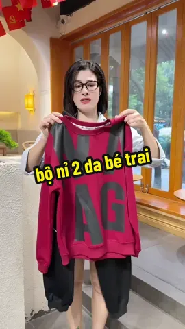 Bộ nỉ 2 da chất cho bé trai#xuhuong #bonibetrai #setnibetrai #bothudongbetrai #nhungshopkids7 