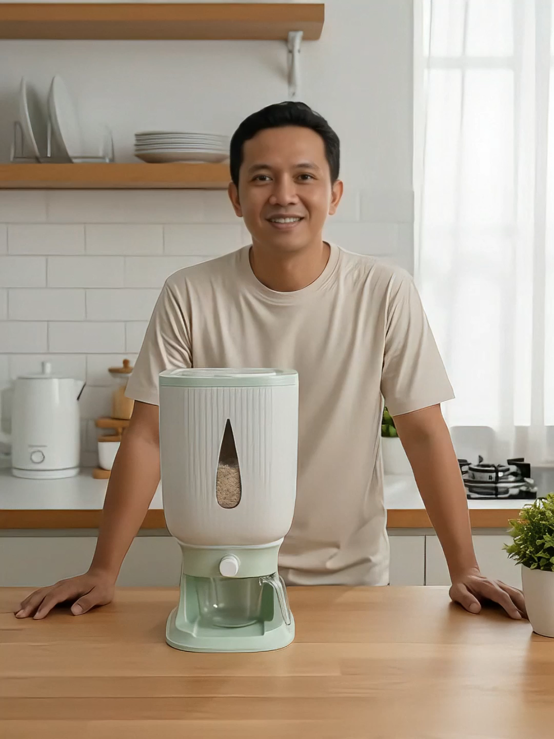 Demi kenyamanan rumah tangga ini mah #dispenserberas #dispenserberas5kg #dispenserberas10 #wadahberas #tempatberas