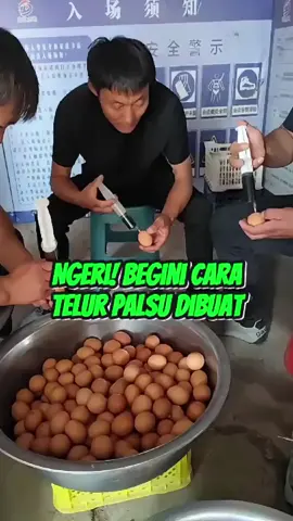 Ngeri! Begini Cara Telur Palsu di Buat coyy #telorviral #palsu  #telorpalsu  #fyp 