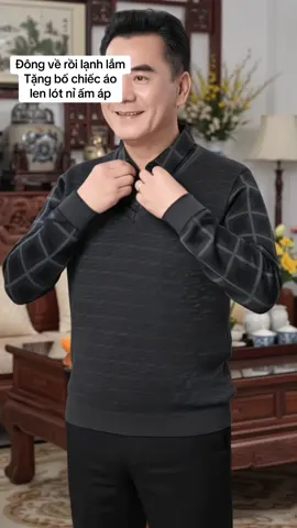 Áo len ấm tặng bố #aotangbo #aolennam #aotrungnien #quatangbo #hoale4mua 