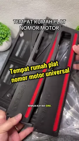 tempat rumah plat nomor motor universal list merah #coverplatnomor #tempatplatnomor #pelindungplatnomor #dudukanplatnomor #rumahplatnomor 