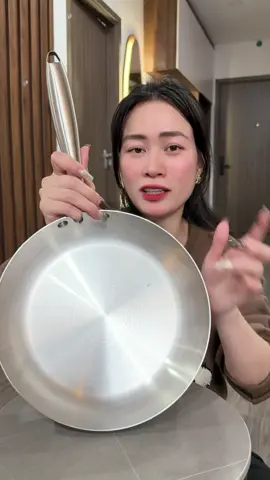 Chảo inox dày dặn lắm #chaoinnox #yuna 