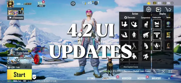 Pubg Mobile 4.2 UI Updates is here. #pubgmobile #pubgupdate #pubgm #pubg 