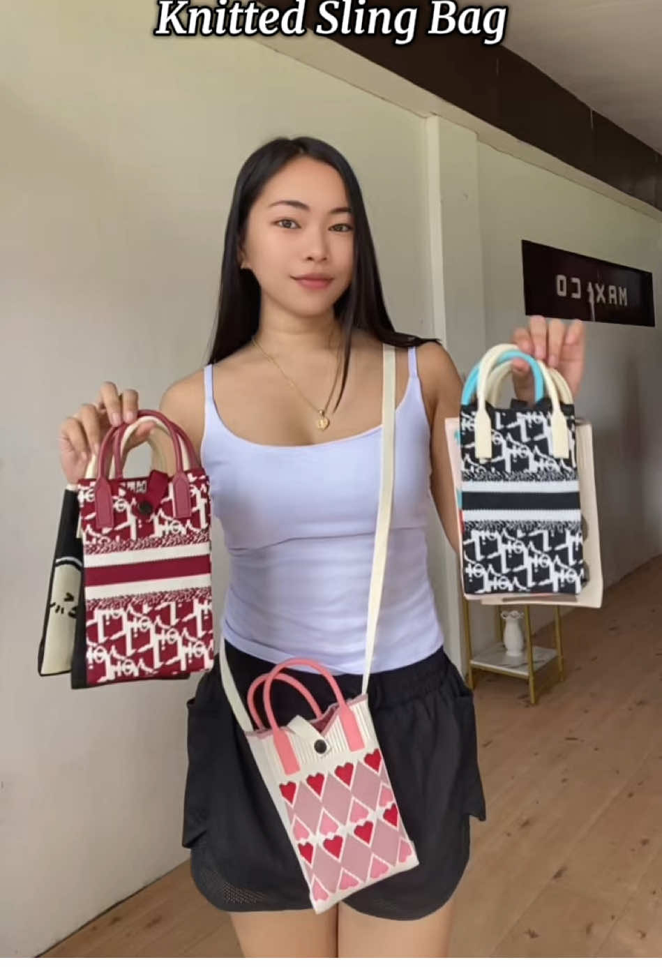 Perfect gift this Christmas #knittedbag #slingbag #bag 