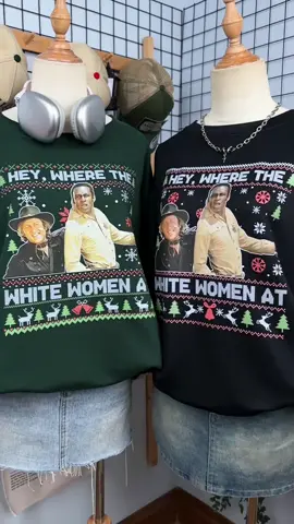 The funniest Christmas sweater I’ve ever found 😂🎄🎅 #wherethewhitewomenat #blazingsaddles #cowboysandindians #melbrooks #uglysweaters 