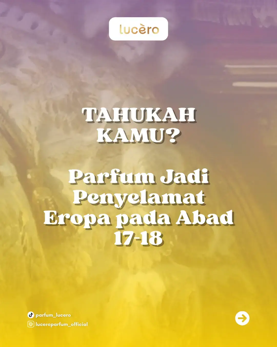 Pada zaman eropa abad 17-18, mereka tuh aslinya gak pernah mandi 😦 SERIUS‼️ Untuk menutupi bau mereka, terciptalah parfum #parfumviral #parfum #luceroparfum #viral #fyp 