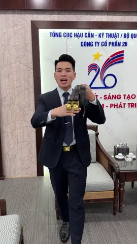 Dây lưng da kiểu s.quan cao cấp của công ty 26 Bộ Quốc Phòng - QĐNDVN  #leanhnuoi #thatlungcaptuong #daynit #daylungcaptuong 