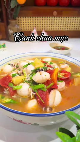 Làm bát canh chua mực cho đời nó đỡ cơ cực, mệt hết cả người #HaoThichVaoBep #thíchvàobếp #thíchnấuăn #nauancungtiktok #canhchuamuc