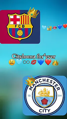 ffootball day💙❤🤍👑🔥#fcbarcelona🔵🔴 #manchestercity👑🤍💙 #cityloona💙❤️🤍 #football #vewsproblem🥺 #fyp