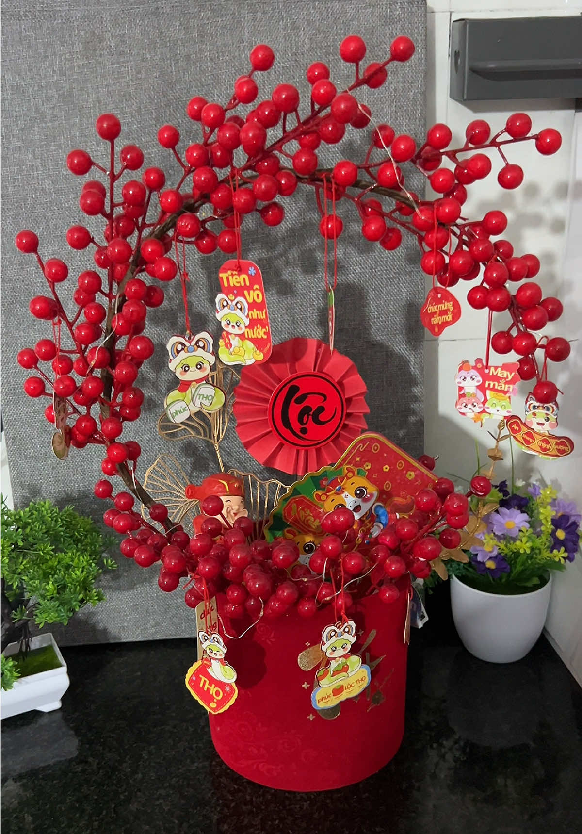 Trưng trên bàn ngày Tết siêu đẹp nha #binhdaodong #trangtritet #tet2026 #xuhuong #tranghatay96 