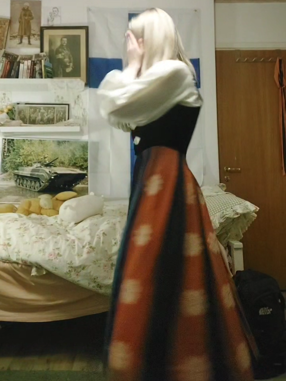 happy Finlands independence day🇫🇮!! also this was my great grandmas dress and its very old even tho its not really a 
