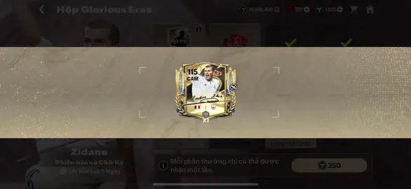 Quay vòng 4 ra luôn Zidane Chữ Kí luôn ae ơi . Kk #fcmobilevietnam  #fcmobilevn  #zidanefcmobile #gloriouserasfcmobile 