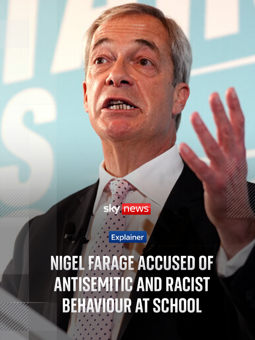Nigel Farage is under pressure to apologise after former classmates accused him of anti-semitic and racist behaviour at school. The Reform UK leader has said he never directly racially abused anybody during his time at Dulwich College nearly 50 years ago.  Sky's Amanda Akass explains the allegations #nigelfarage #reformuk #dulwichcollege #skynews