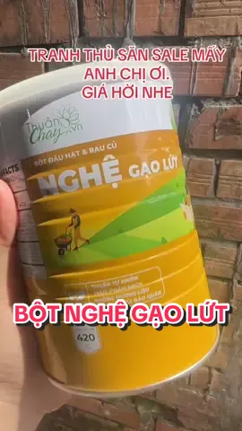 BỘT NGHỆ GẠO LỨT, thom ngon bổ dưỡng, 1 hộp 420g với giá này là quá sịn nhe mọi người. Tranh thủ nhé. #ngaduong #botnghegaolut #thuanchay #suckhoe #boduong 