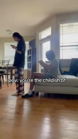 He’s childish… but he’s MY childish boyfriend #usa #boyfriend #funnycouple #foryou #funny 