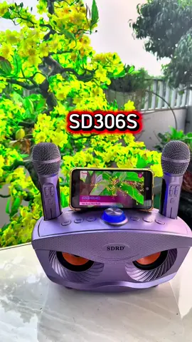 Loa karaoke mini mắt mèo siêu đẹp, kèm 2 micro chỉnh được echo #sd306s #mtmaxshop #xuhuong #thinhhanhtiktok #loakaraokegiadinh 