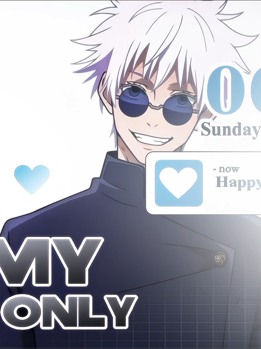 [07/12/2025] Happy Birthday Gojo Satoru my only love.  #gojousatoru #satorugojo #jujutsukaisen #faryistr | id@_jstmui 