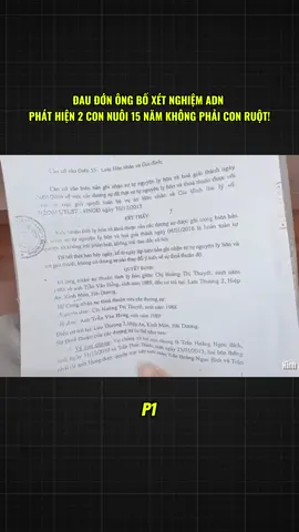 ĐAU ĐỚN Ông Bố Xét Nghiệm ADN Phát Hiện 2 Con Nuôi 15 Năm Không Phải Con Ruột! P1 #ADN #NGOAITINH #CUOCSONG