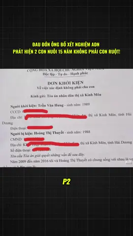 ĐAU ĐỚN Ông Bố Xét Nghiệm ADN Phát Hiện 2 Con Nuôi 15 Năm Không Phải Con Ruột! P2 #ADN #NGOAITINH #CUOCSONG