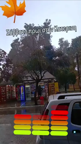 Σάββατο πρωί ασταμάτητα βροχή στην Κατερινη ....ΝΕΑ Κατερινης - Πιεριας 