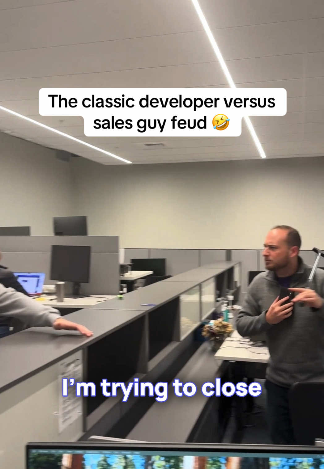 Cmon Leslie, of course it will be ready by Friday 😅 #Tech #codingmemes #developermemes #programminghumor #developerhumor 