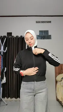 Jaket crop korea💕 #jaketcrop #jaketcropkoreanstyle #ootdcasual 