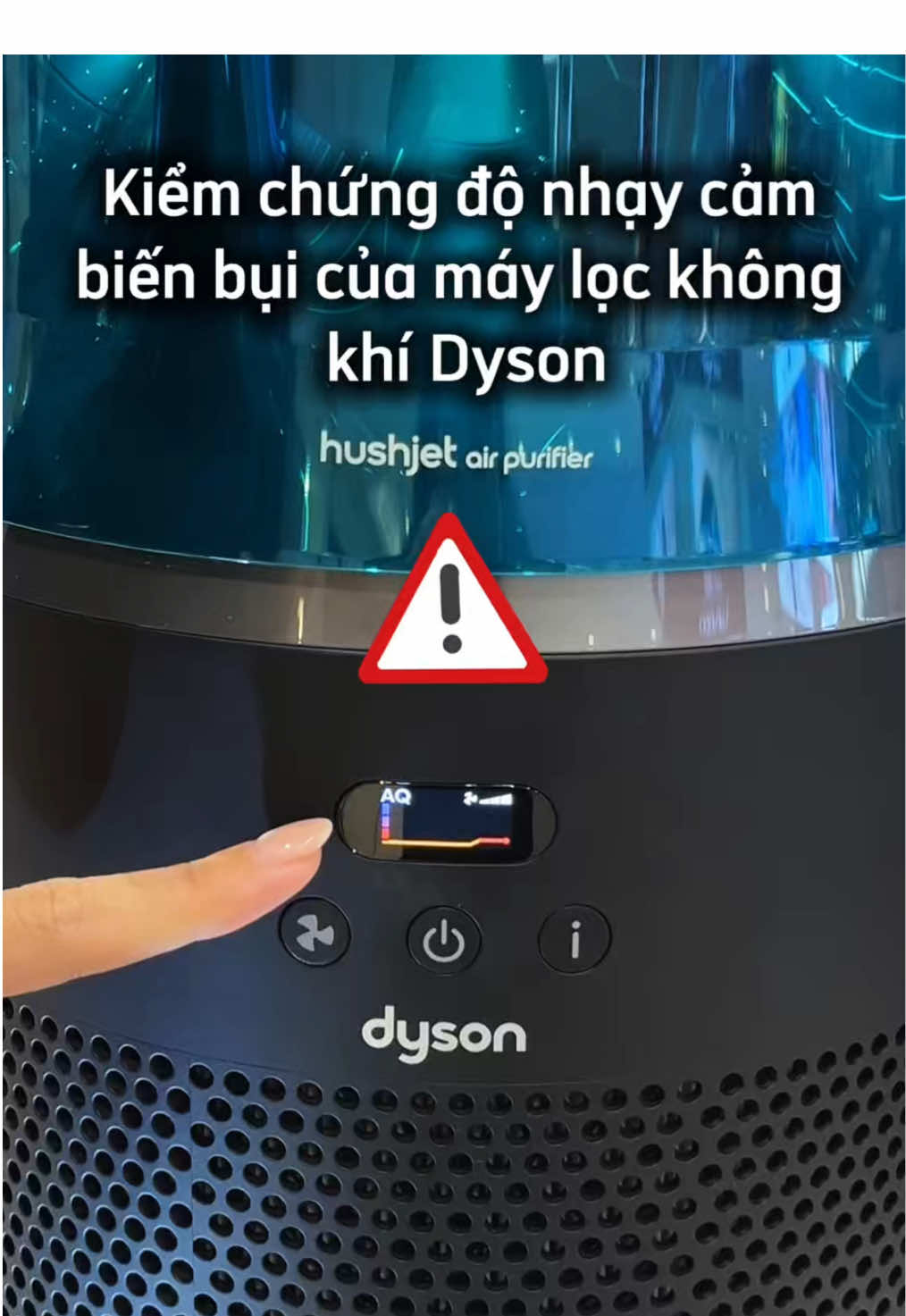 Làm sao biết được cảm biến bụi của máy lọc không khí đang hoạt động chính xác??? #dysonbinhduong #maylockhongkhi #Hushjet #dysonvietnam #cambienbui 