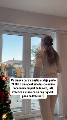 Dacă aș vrea să câștig 500 de euro chiar acum, până la Crăciun, iată ce aș face. Vorbesc ca cineva care a câștigat peste 19.000 E ca începătoare. Când spun că am început de la zero, chiar vorbesc serios — fără public, fără experiență în marketing, trăind de la salariu la salariu și sperând să nu mai apară vreo factură surpriză. Astăzi, am renunțat la job și trăiesc în fiecare zi după propriile mele condiții, fără să depind de salariul soțului meu. Iată ce aș face ca să câștig primii mei 500 E  1️⃣ Aș începe imediat. Așteptarea până „mă simt pregătită” e o capcană. Claritatea vine din acțiune, nu din gândire. 2️⃣ Aș alege o singură ofertă solidă și aș învăța cum să o vând. Nu 17 oferte, doar una. O poți folosi chiar pe a mea. 3️⃣ Aș crea conținut care vinde, nu doar conținut frumos. Asta se învață. Și da, se poate face și fără să îți arăți fața. Simplu. Fără tehnologie scumpă, fără audiență mare, fără mesaje complicate. Doar un mesaj clar și consecvență. Ce mi-a schimbat viața nu a fost o formulă magică, ci decizia de a nu mai spune „poate cândva” și de a învăța cum câștigă oamenii online cu adevărat. Ani la rând m-am simțit blocată financiar, verificând banca în fiecare zi și întrebându-mă cum trecem luna. Acum îmi permit să ofer familiei un Crăciun liniștit. Urmând acești pași, am făcut 630 € în primele 6 zile ale lunii decembrie. Scrie INFO și îți arăt exact cum poți începe și tu. Disclaimer: rezultatele diferă în funcție de implicarea fiecăruia! #sidehustle #alinamarketingdigital #romaniinuk #moldova 