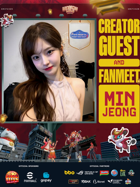 njirrr minjung juga bakal ke motion ime fest 2025 🤯 gak cuma 1 tapi 2 🤩 #minjung #windahbasudara #motionimefest #fyp 