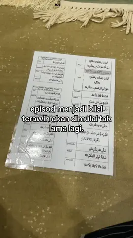 ready dak gi tuu, tak lama dahh ni. #bilaltarawih #fyp #foryoypage #fypシ #xybca 