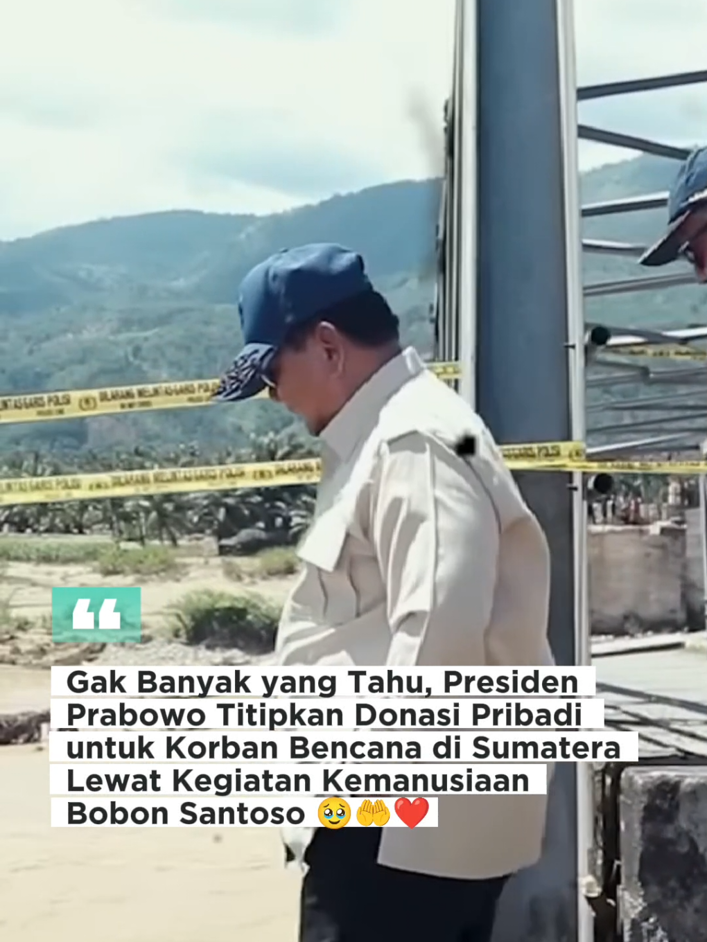 Terima kasih Pak Prabowo 🥺🤲Cepat sembuh Sumatera-Aceh 😭💗🇮🇩 #prabowosubianto #presidenprabowo #banjirsumatera #presidenkhatulistiwa #viralditiktok 