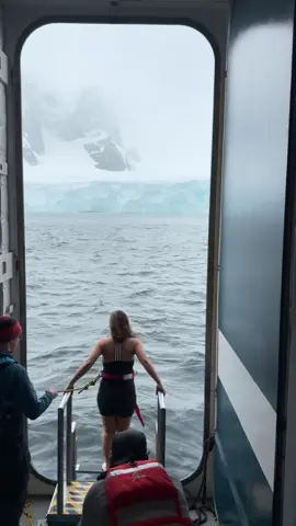 The MUST do in Antarctica.. Polar Plunge in -2 Antarctic water! 🥶🥶🥶 #JourneysByAirlite #AirliteTravel @AIRLITE TRAVEL 