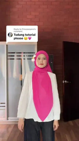Replying to @Princessyenn  sorry korang lambat ini tutonya😉 #shawltutorial 