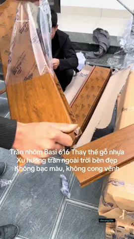 Trần nhôm Basi 616 Thay thế gỗ nhựa Xu hướng trần ngoài trời bền đẹp  Không bạc màu, không cong vênh #basi thay thế #gonhuangoaitroi #lamsong #tamoptuong #dcgr 