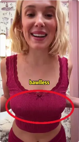 Millie Bobby Brown often wears thin,tight fitting clothing #milliebobbybrown #celebrity #fyp 