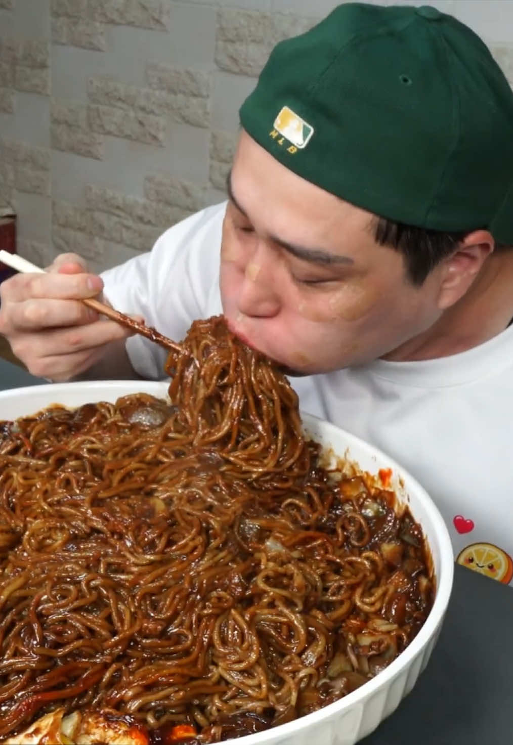 Mukbang 5.8 Kg Jajangmyeon (cr: NoodleFighter) #jajangmyeon #blackbeannoodles #mukbangmie #noodles #koreanmukbang 