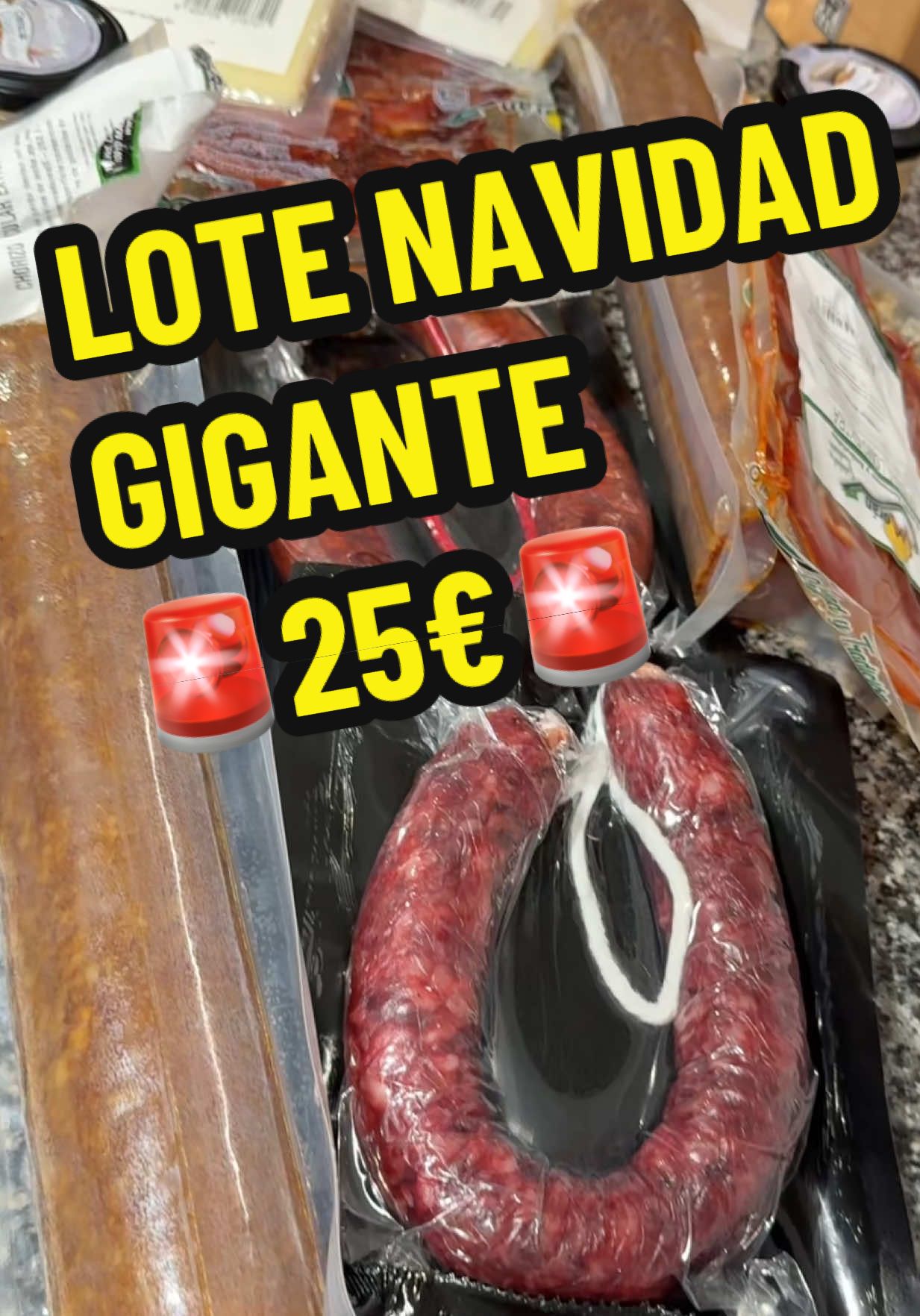 Lote de Navidad espectacular!!!! 👏🏻👏🏻👏🏻 #cestanavidad #iberico #comida #chorizo #regalonavideño 