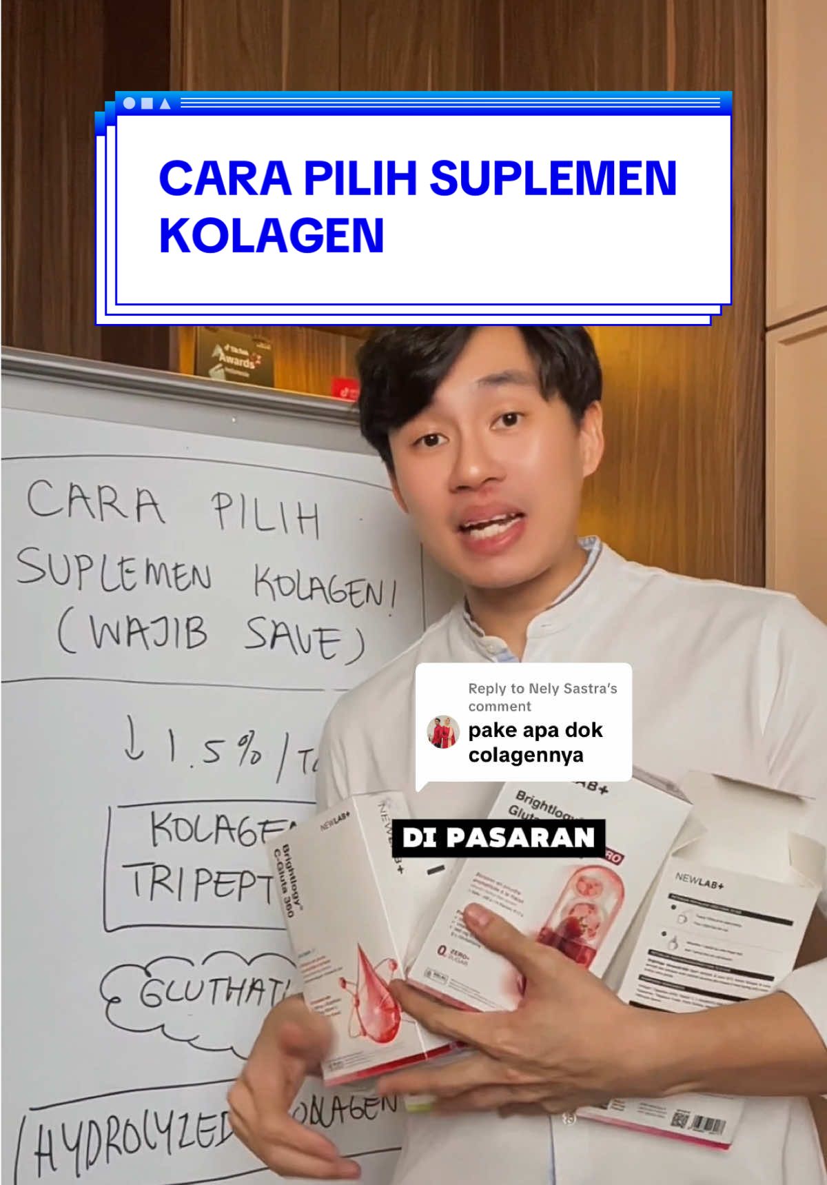 Replying to @Nely Sastra Di umur 25+, kamu boleh skip banyak hal… Tapi jangan skip Kolagen Tripeptide + Glutathione 🤍 Kenapa? Karena mulai usia 25, kulit kita pelan-pelan kehilangan kolagen. Kombinasi ini bantu: ✔️ jaga elastisitas ✔️ lembab & plumpy ✔️ glow natural ✔️ support dari dalam (bukan cuma skincare) Mulai dari 25 itu investasi, bukan gaya-gayaan ✨ #K#KolagenTripeptideG#GlutathioneA#AntiAgingS#SkinHealthBeautyFromInside 